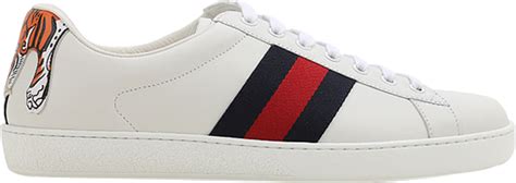 gucci gucci ace gucci ace vintage web lace-up tiger patch|Gucci Men's Gucci Ace Sneaker With Web .